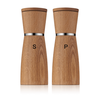 Set 2 rasnite pentru sare si piper WMF Ceramill Nature din lemn