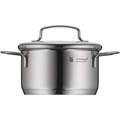 Oala joasa cu capac WMF Mini, 12 cm, 0.7L, Cromargan®, argintiu