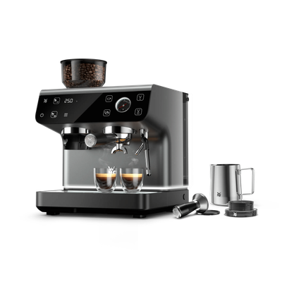 Espressor manual WMF Espresso Pro, cantar integrat, 2.6L, negru