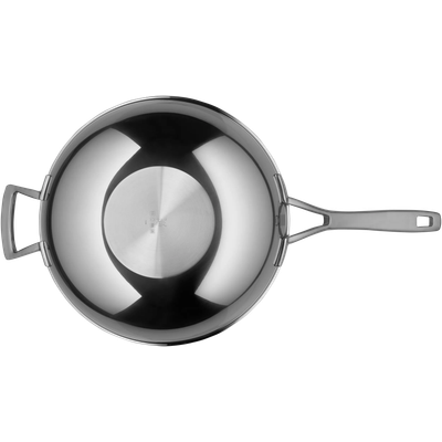 Tigaie wok cu capac WMF Multiply, 32 cm, Cromargan®, argintiu
