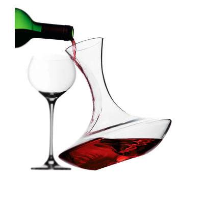 Decantor pentru vin din sticla WMF, baza concava, 1.5L, 24 cm inaltime