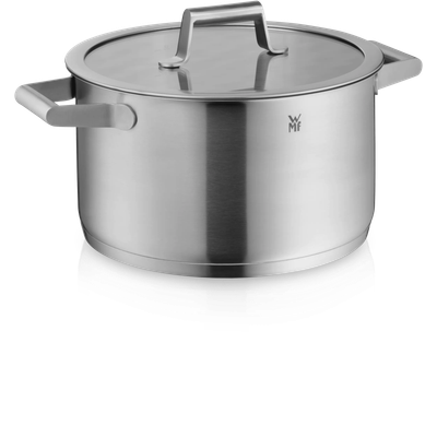 Set de 5 oale cu capac WMF Comfort Line, inductie, mat, Cromargan®