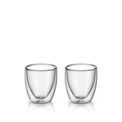 Set 2 pahare cu perete dublu pentru espresso WMF Kult, sticla