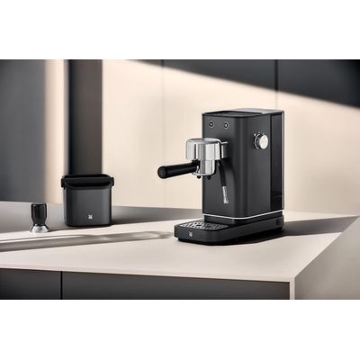 Espressor manual WMF Lumero, Cromargan® mat, gri