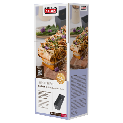 Tava de copt KAISER La Forme Plus, 35 x 11 cm, antiaderenta, negru