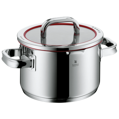 Oala inalta WMF Function 4 de 20 cm, Cromargan®, TransTherm®, argintiu