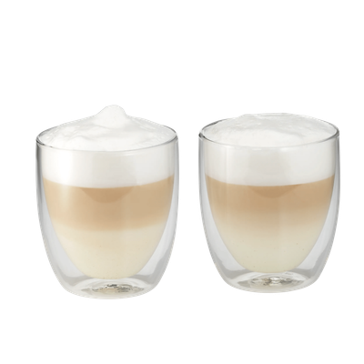 Set de 2 pahare cu perete dublu pentru cappuccino WMF Kult, sticla
