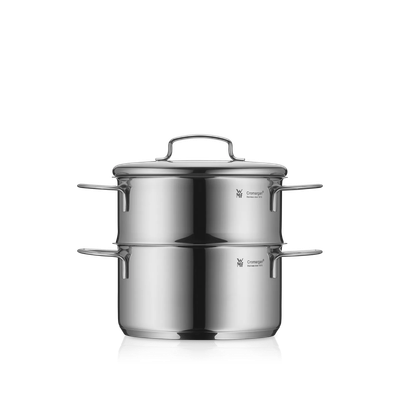 Oala pentru gatit la abur WMF Mini, 16 cm, 1.5L, Cromargan®, argintiu