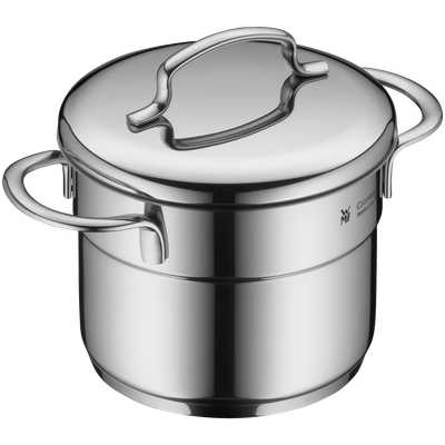 Oala inalta WMF Mini de 12 cm, Cromargan®, baza TransTherm®, argintiu