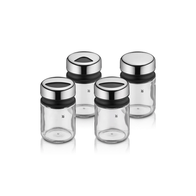 Set de 4 solnite din sticla WMF Depot, capac Cromargan®