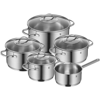 Set de vase de gatit WMF Provence Plus, 5 piese, Cromargan®, inductie