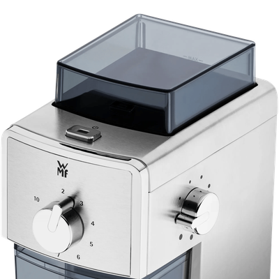 Rasnita electrica de cafea WMF Stelio, 17 trepte, Cromargan®