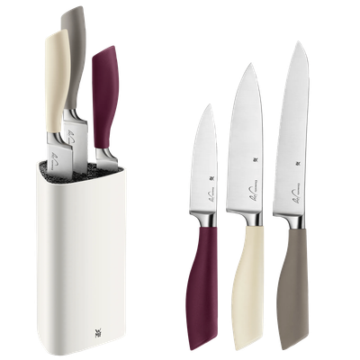 Suport cu 3 cutite WMF Elements Joy, multicolor