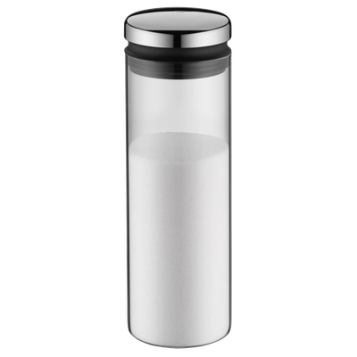 Recipient depozitare din sticla WMF Depot, 1.5L, capac argintiu