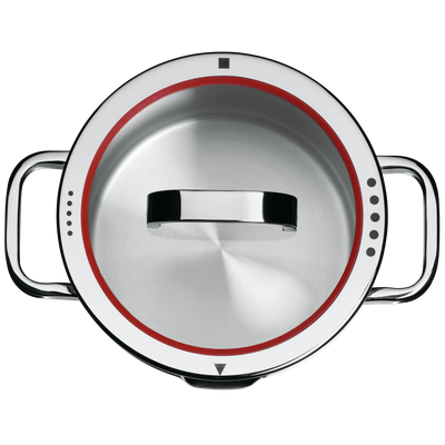 Oala inalta WMF Function 4 de 20 cm, Cromargan®, TransTherm®, argintiu