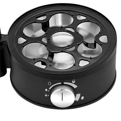 Fierbator de oua WMF Stelio 415070011, Cromargan®, negru & argintiu