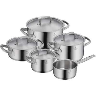Set de 5 piese WMF Gourmet, margini turnare, Cromargan®, argintiu