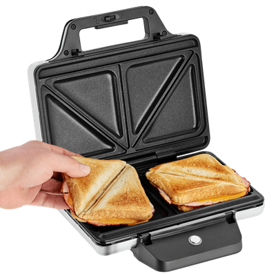 Sandwich maker WMF Lono, 800W, invelis antiaderent, Cromargan®