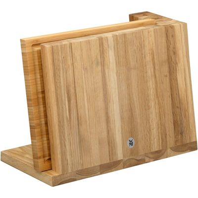 Suport de cutite magnetic si tocator WMF, stejar