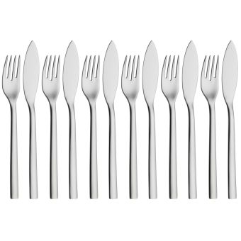 Set tacamuri pentru peste WMF Nuova, 12 piese, Cromargan®