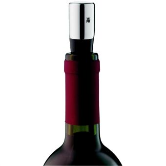 Dop pentru sticla de vin WMF Vino, 8 cm inaltime, silicon & Cromargan®