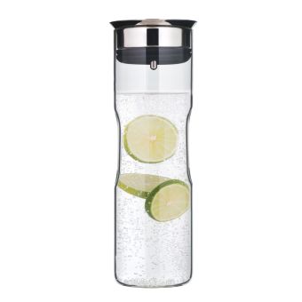 Carafa din sticla pentru apa WMF Motion, 1.25L, capac Cromargan®