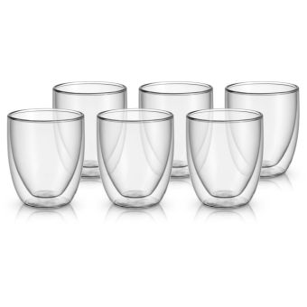 Set pahare pentru cappuccino WMF, 6 piese, pereti dubli, 250 ml