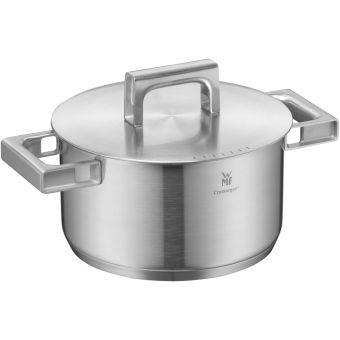 Oala cu capac WMF Ultimate Cool +, 20 cm, 3.4L, inductie, Cromargan®