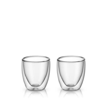 Set 2 pahare cu perete dublu pentru espresso WMF Kult, sticla