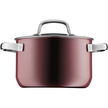 Oala cu capac de sticla WMF Fusiontec Mineral, 20 cm, 3.7L, inductie