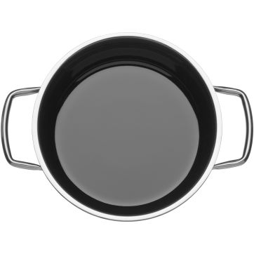 Oala cu capac de sticla WMF Fusiontec Mineral, 20 cm, 3.7L, inductie