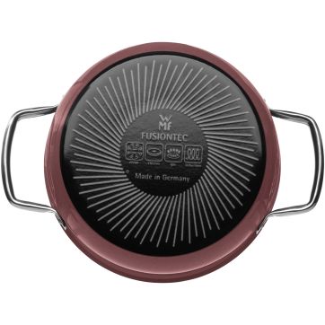 Oala cu capac de sticla WMF Fusiontec Mineral, 20 cm, 3.7L, inductie