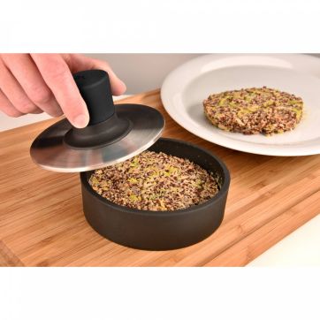 Presa pentru burgeri WMF BBQ Burgerpresse, Cromargan®, 12.5 x 5.3 cm