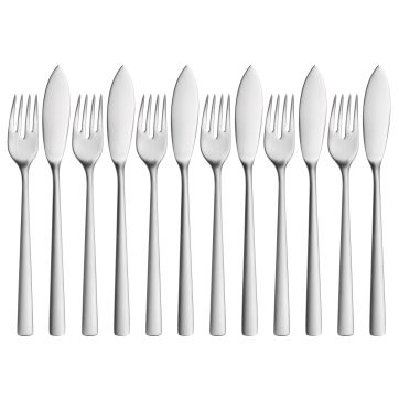 Set de tacamuri pentru peste WMF Corvo, 12 piese, Cromargan protect®