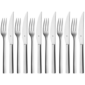 Set de tacamuri pentru friptura WMF Nuova, 12 piese, Cromargan®