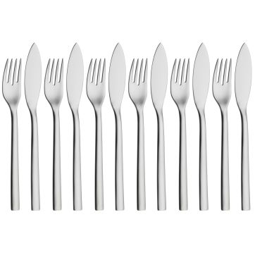 Set tacamuri pentru peste WMF Nuova, 12 piese, Cromargan®