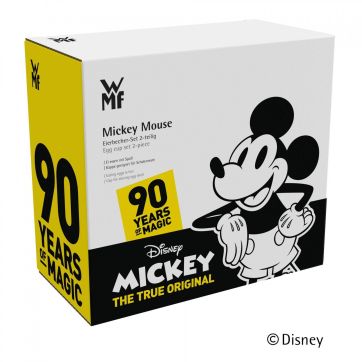 Suport pentru oua WMF Mickey Mouse, lingurita din Cromargan® inclusa