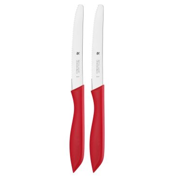 Set 2 cutite WMF cu lame zimtate, rosu