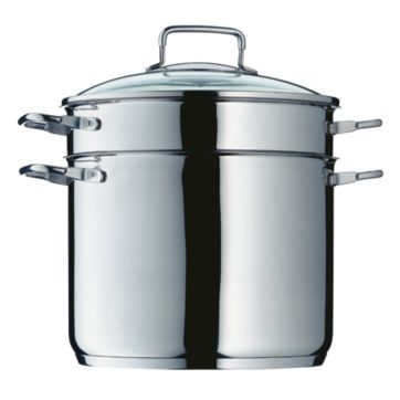 Oala pentru paste WMF Pasta Cooker, 24 cm, 7.0L, Cromargan®