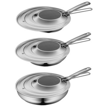 Capac protectie anti stropire cu maner WMF Splash Guard, Cromargan®