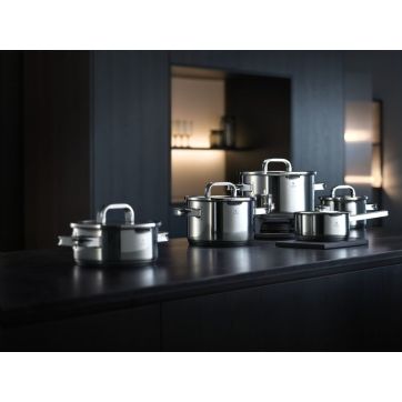 Set de 4 piese cu capac WMF Function 4, Black Edition, margini turnare