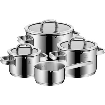Set de 4 piese cu capac WMF Function 4, Black Edition, margini turnare
