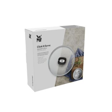 Capac pentru oala WMF Click&Serve, 20 cm, sticla termorezistenta