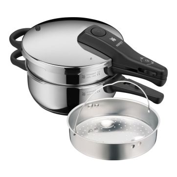 Set de oale sub presiune WMF Perfect, 2 piese, 3L si 4.5L, Cromargan®