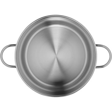 Oala cu capac  WMF Stockpot, 28 cm, 14.1 L, Cromargan®, inductie