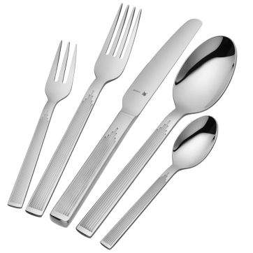 Set tacamuri WMF Art Deco, 66 piese, argintiu