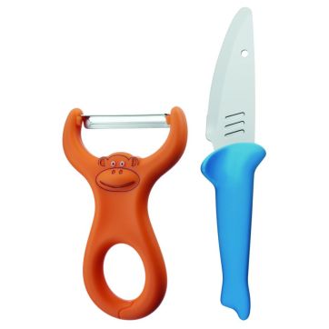 Set peeler & cutit pentru copii WMF, 2 piese, Cromargan®