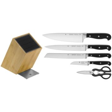 Set de 4 cutite si foarfeca WMF Spitzenklasse Plus, suport inclus Set de 4 cutite si foarfeca WMF Spitzenklasse Plus, suport inclus