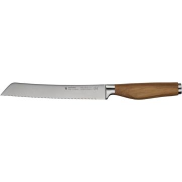 Cutit pentru paine WMF Grand Wood, lama 19 cm, maner de lemn