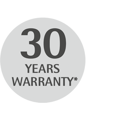 30 years warranty